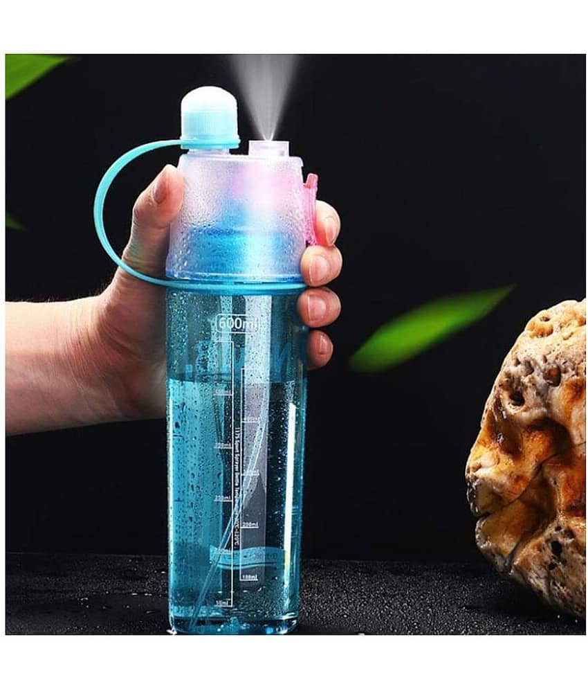 ROMINO Spray Water Bottle Assorted 600 mL Polyproplene Water Bottle set of 1