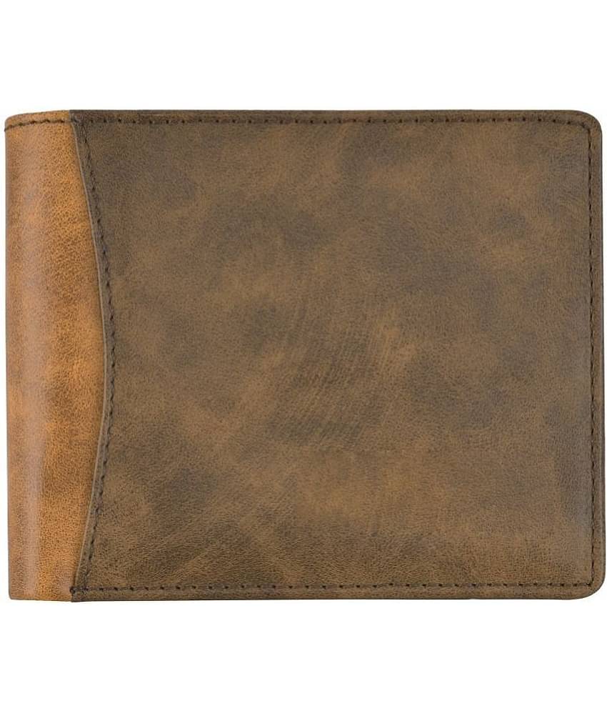 GEEO Brown Faux Leather Men's Regular Wallet ( Pack of 1 )