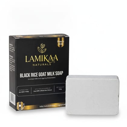 Lamikaa Naturals Black Rice Goat Milk Soap