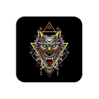 Alfa Wolf Square Coaster