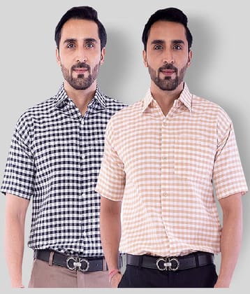 DESHBANDHU DBK - Multicolor Cotton Regular Fit Men's Casual Shirt (Pack of 2 )