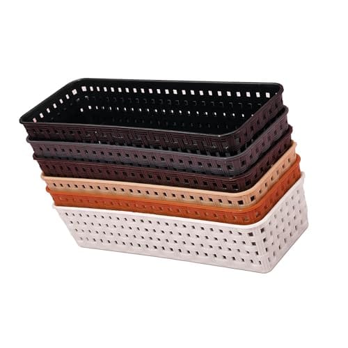 Organizer Tray Office Drawer Dividers Storage Bins Multipurpose Desk for Makeup, Kitchen, Office, Bathroom,