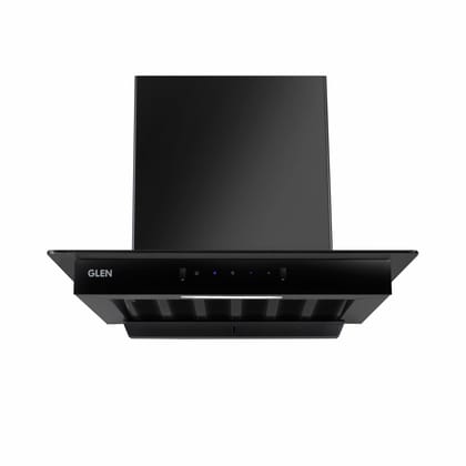 Auto Clean Slim Glass Filter less Kitchen Chimney with Motion Sensor 60/90cm, 1200 m3/h (6062 SLIM BL AC)