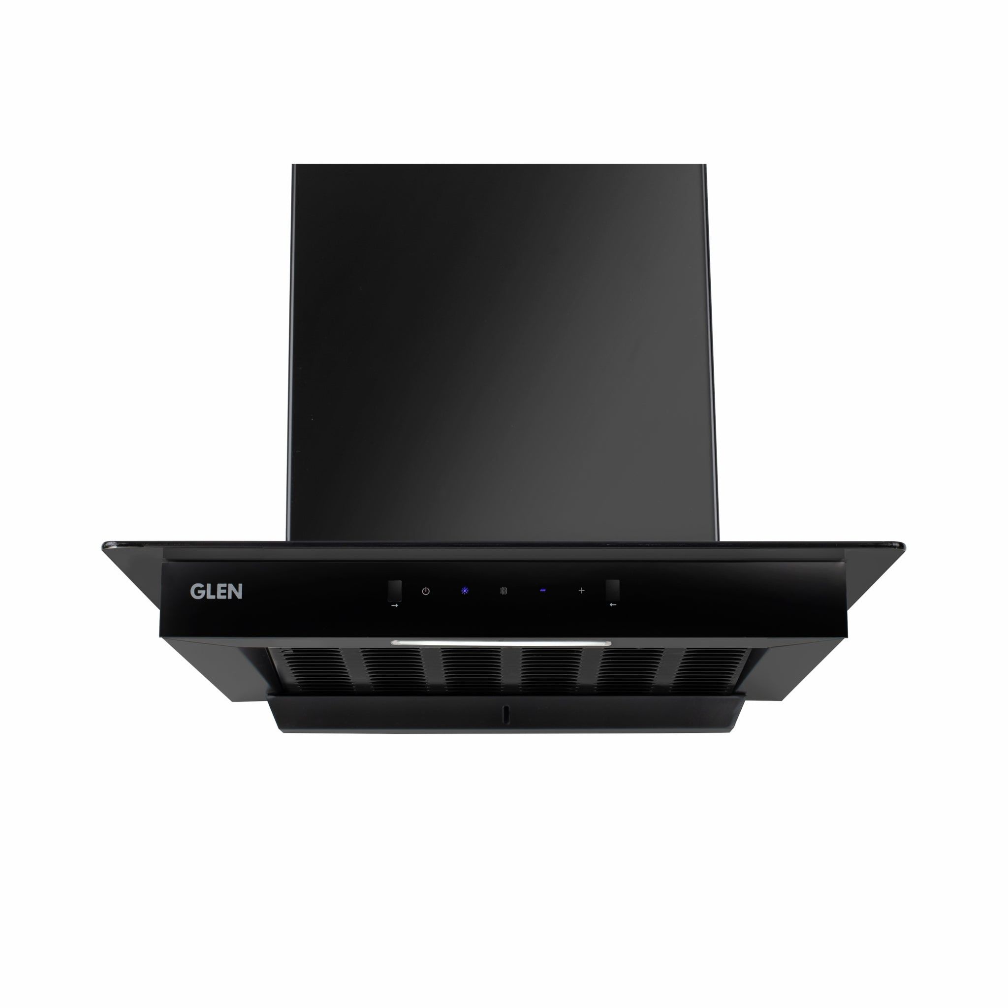 Auto Clean Slim Glass Filter less Kitchen Chimney with Motion Sensor 60/90cm, 1200 m3/h (6062 SLIM BL AC)