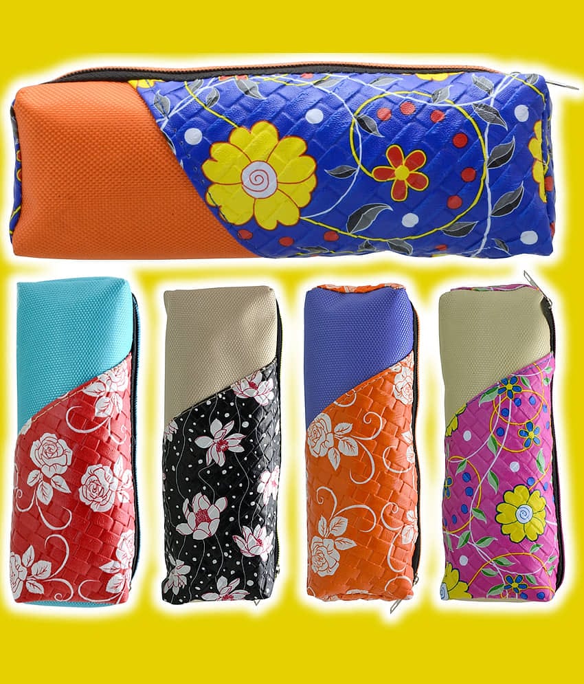 5 Pieces Pencil Box Pouch Cases
