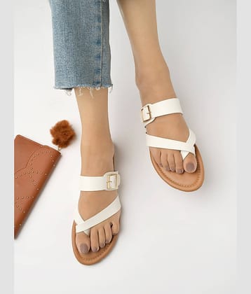 Stylestry White Women's Flats