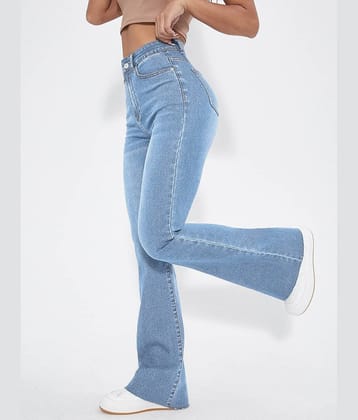 Aahwan Women's Bootcut Mid-Rise Jeans ( Light Blue )