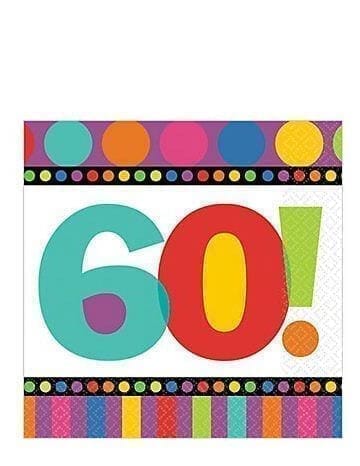 Wanna Party 60th Birthday Lunch NaPkins