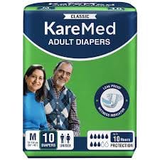 Kare Med Adult Unisex Diapers (Medium) 10 PIECE