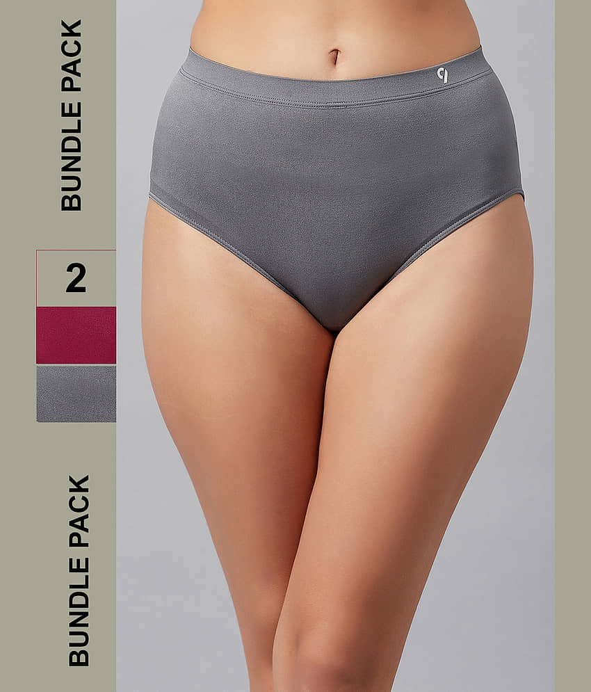 C9 Airwear Pack of 2 Nylon Solid Women's Hipster ( Red )