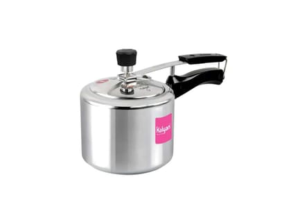 Kalyan Classic Induction Base Aluminium Pressure cooker (Innerlid, Pink) - 3 Litre