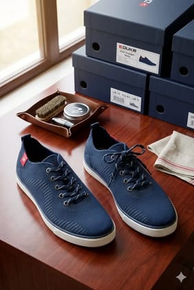 casual knit sneakers