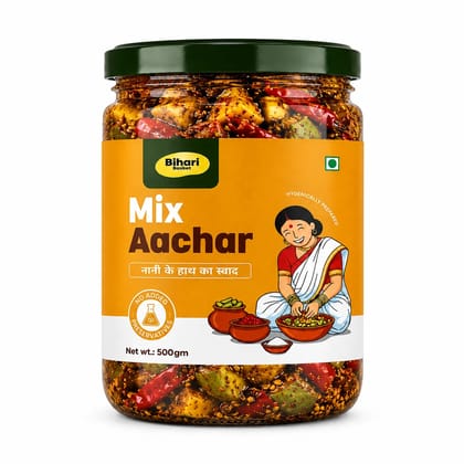 Mix Achar - Mix Pickle - 500gm - Bihari Basket