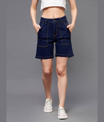 Miss Chase Denim Hot Pants - Blue