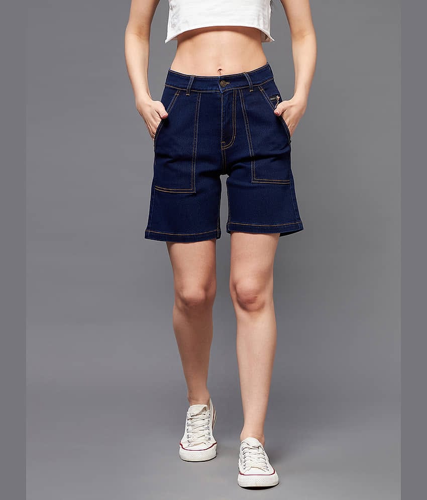 Miss Chase Denim Hot Pants - Blue