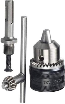 Machine Master Professional Drill Chuck, 1.5-13mm Capacity, 1/2-20UNF Thread, Metal Construction, SDS-Plus Compatible