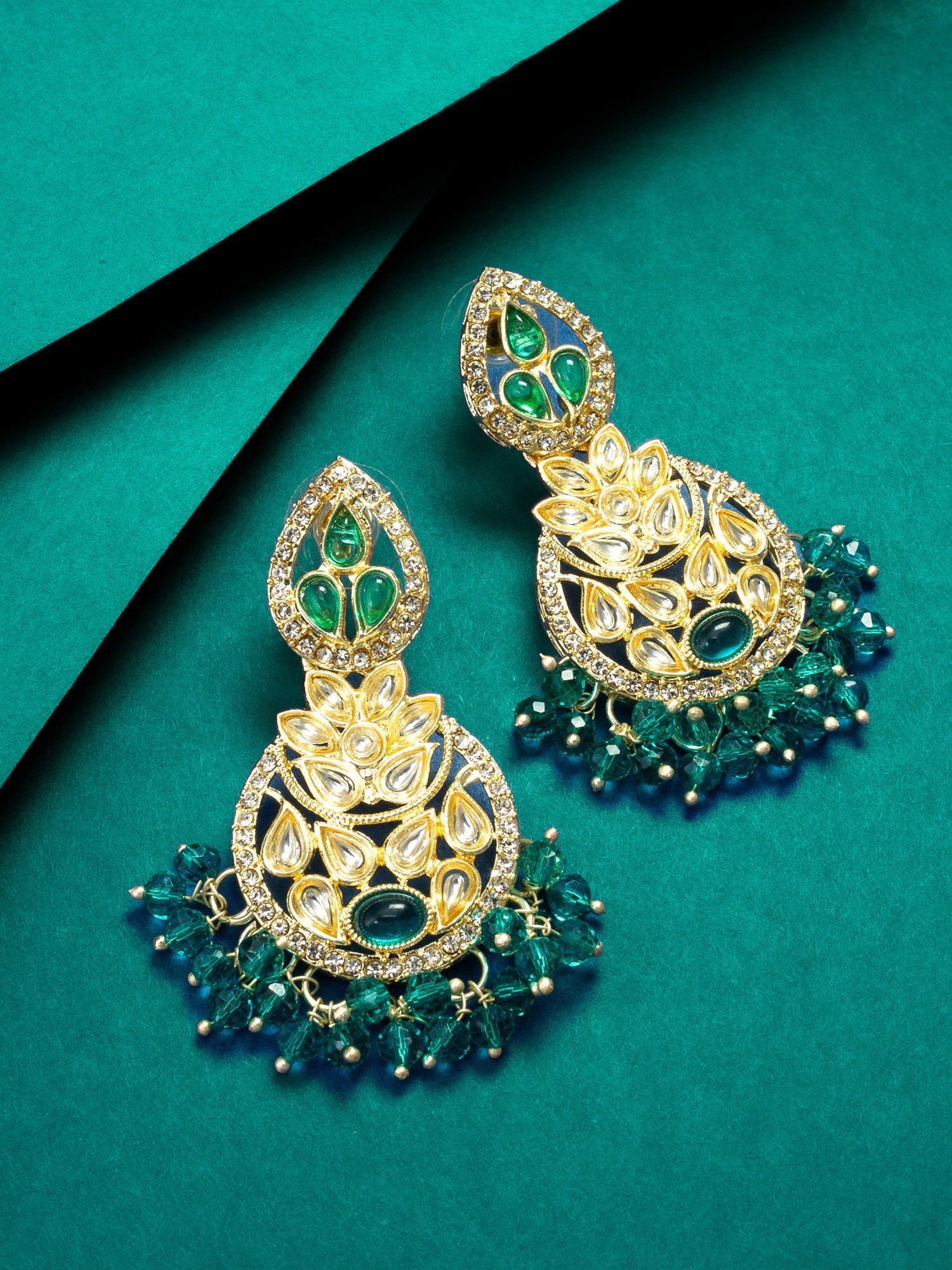 Morison Golden Geometric Drop Earrings Contemporary Chic