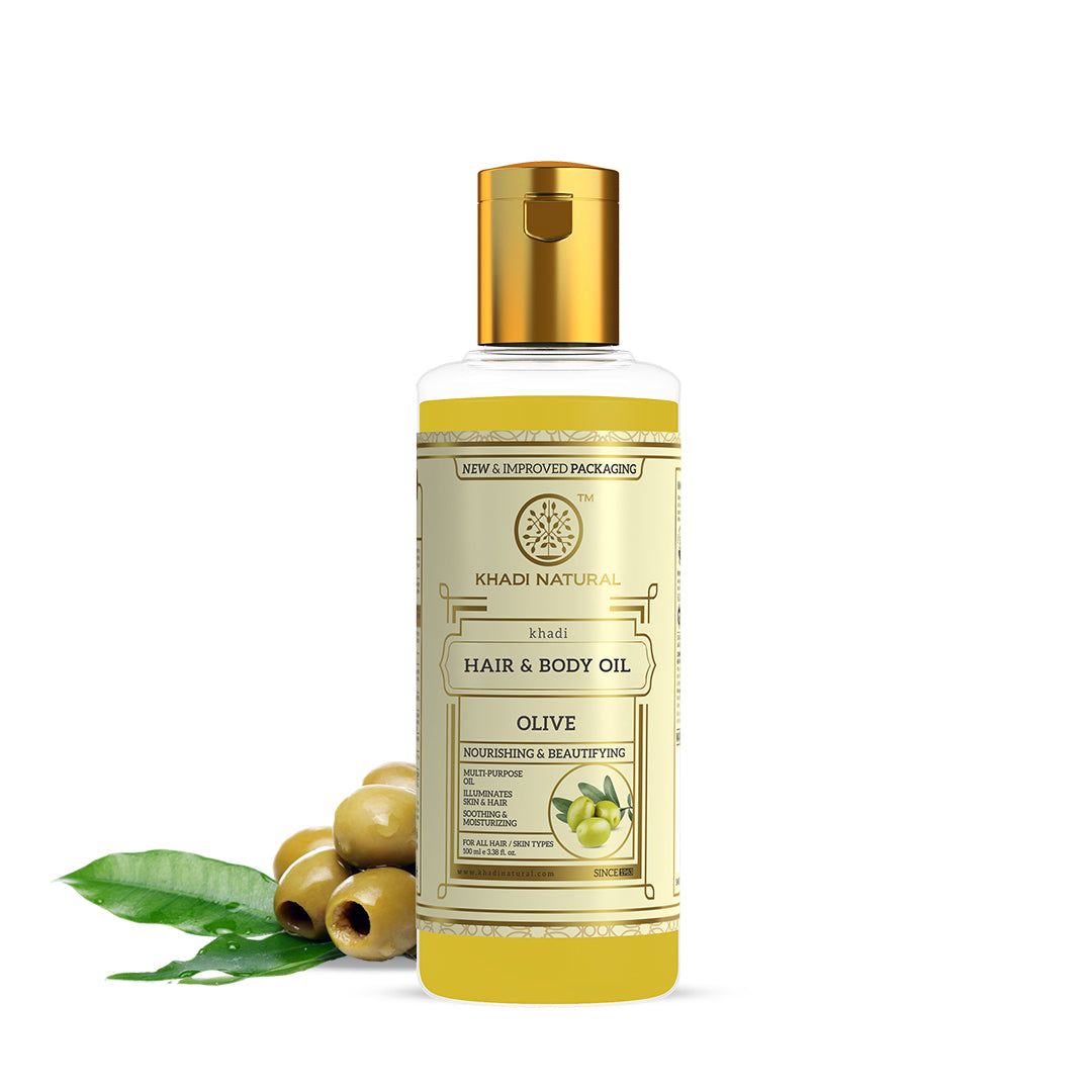 Khadi Natural Olive Oil for Hair & Body - 100ml