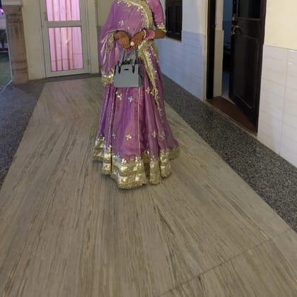 Rajasthani Lavender Poshak Set