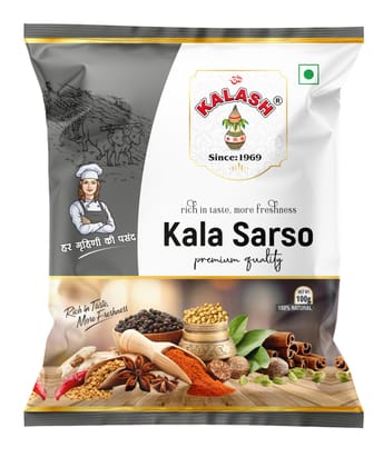 Kalash Black Mustard Seeds | Kala Sarso | Rai 100gm Kalash Black Mustard Seeds | Kala Sarso | Rai 100gm