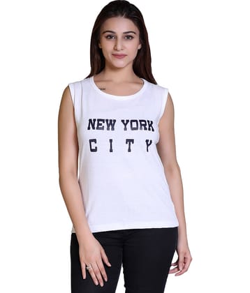 Ogarti Women Cotton Blend Printed Regular Fit Round Neck T-Shirt ( Navy )