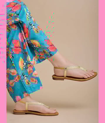 Shoetopia Gold Women's Flats