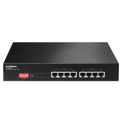Edimax ES-1008P V2 Long Range 8-Port Fast Ethernet PoE+ Switch with DIP Switch Edimax ES-1008P V2 Long Range 8-Port Fast Ethernet PoE+ Switch with DIP Switch