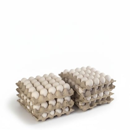 Fresh White Eggs in Protective Trays - 1 kg - 40 count eggs in cardboard trays