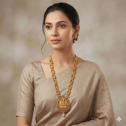 Golden Temple Jewellery Set Golden