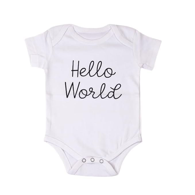 The Baby First Box Baby Onesie (0-3 Months) - Made with Bio-Wash Material
