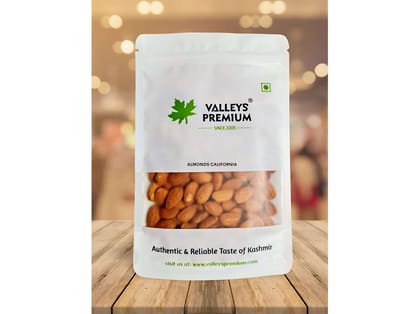 Valleys Premium California Almonds (BADAM)  - 400 Gram