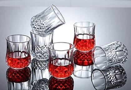 Tequila Shot Glasses, 45 ML, Set of 12, Small Whiskey Mug for Vodka,Whiskey, Ocean, Spirits,Dessert,Espressos,Cordial,Patiala, Liquors & Beverage Drink, Perfect for Bar,Casino, Restaurants