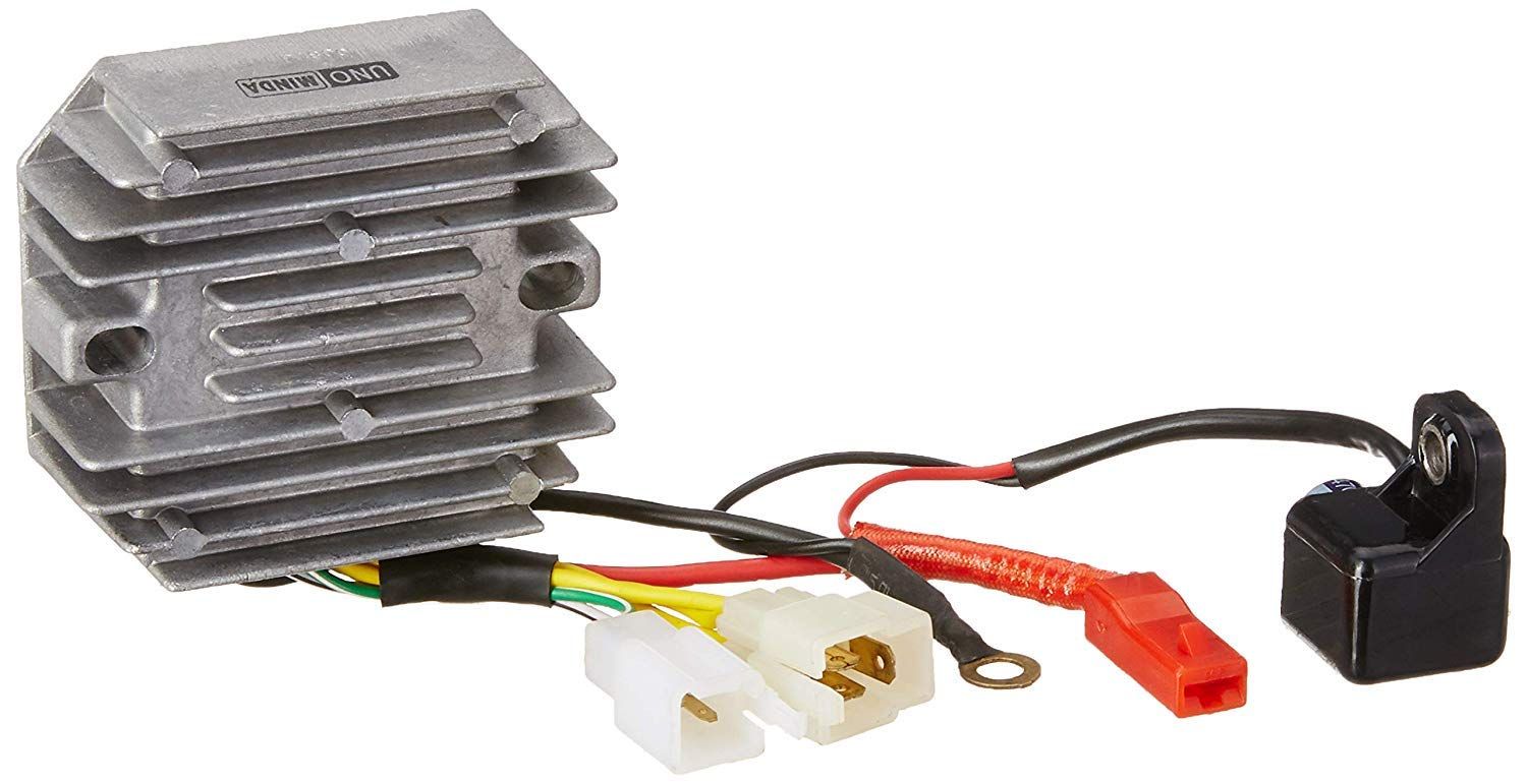 Uno Minda RR-1013 RR with Capacitor - Aluminium CASE, 3 & 2 PIN White Wire Coupler, 1 RED Coupler & 1 Round Terminal For-BAJAJ-3W? Bajaj RE Compact