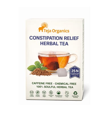 Constipation Relief 25 Tea Bags |  Supports Bowel Regularity & Gut Health Bell Comfort, Lubricate the Intestines Helps to improve Bowel movement Helps to reduce stomach cramps & Bloating