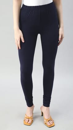 RATHNA APPARELS Churidar Ethnic wear Leggings ( Navy,Solid ) (S - Size)