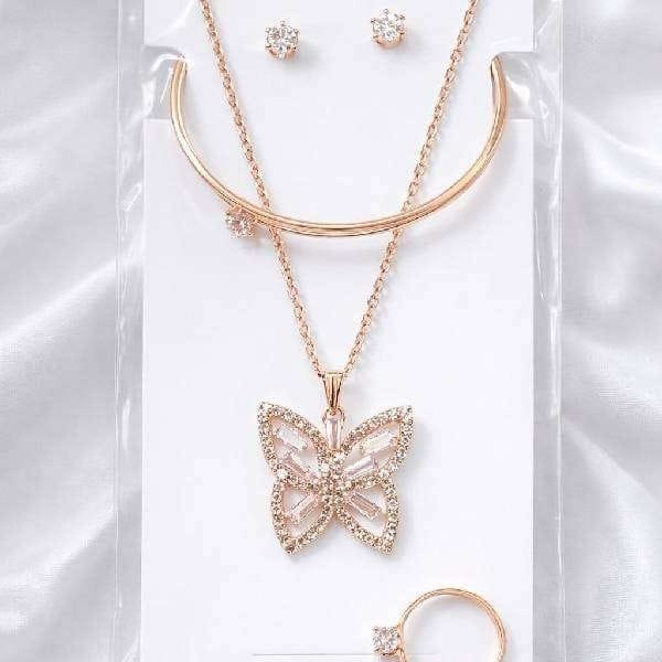 Rose gold jewelry set