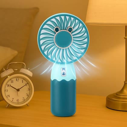 Mini Fan Rechargeable Table Fan Handheld Fan USB Fan Desk Fan Cooling Fan For Home , Office , Car, & Multi Use Fan (Battery Not Include)