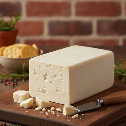 Mishti Gourmet Premium Artisanal Natural Mature White Cheddar Cheese Block 1KG