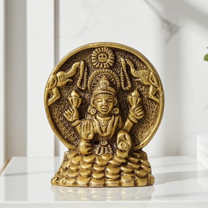 Brass Showpiece Laxmi Ji God Idol Statue (BSMAS1713 L)