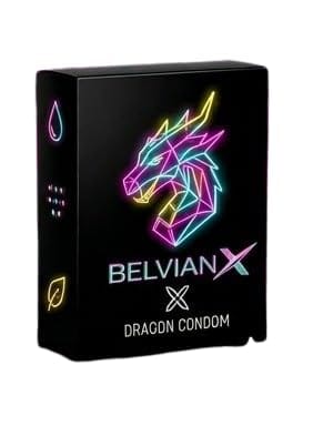BelvianX Premium Size Dragon 6 Inch Condom For Men | Dragon condom 6 inch big size 1 Pcs BelvianX Premium Size Dragon 6 Inch Condom For Men | Dragon condom 6 inch big size 1 Pcs