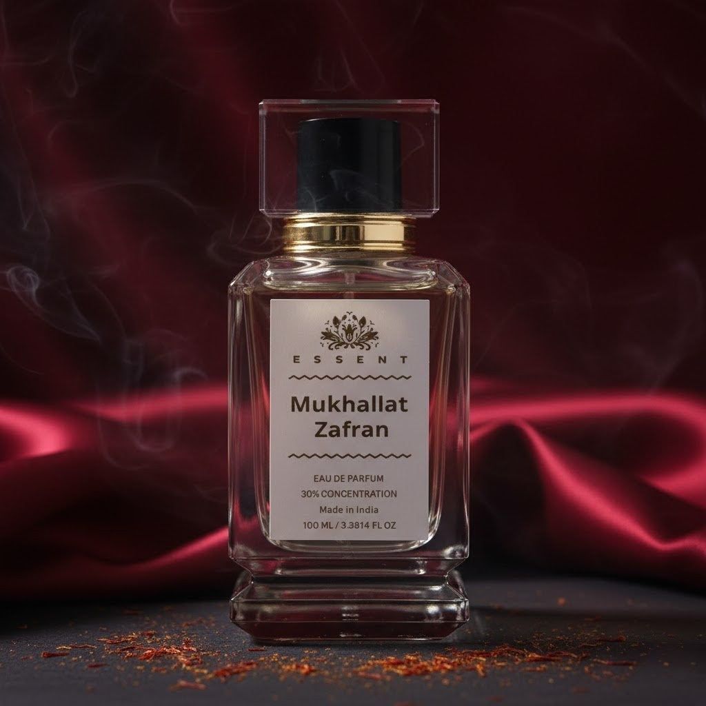 Essent Perfumes Mukhallat Zafran Eau de Parfum (EDP) – Sweet Saffron Oud Long Lasting Perfume – Unisex Fragrance