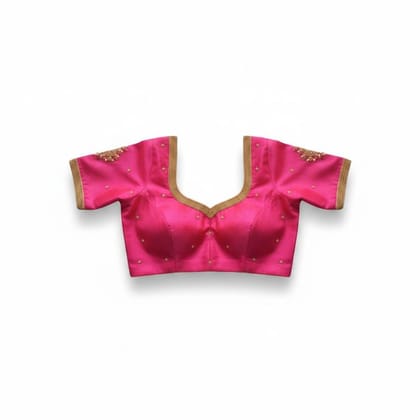 Pink Embroidered Traditional Blouse