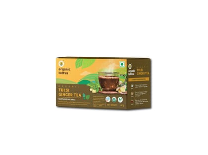 Organic Tulsi Ginger Tea (20 teabags) 40g Organic Tulsi Ginger Tea (20 teabags) 40g