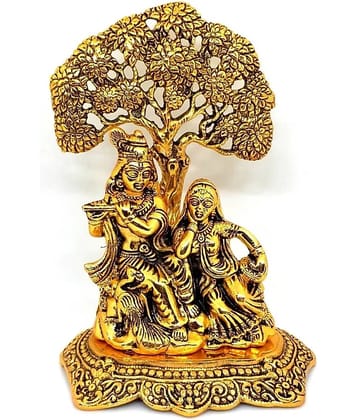 SHRI KRISHNA HANDICRAFT - Radha Krishna Aluminium Idol