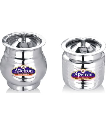 APEIRON GHEE POT Steel Food Container Set of 2 300 mL