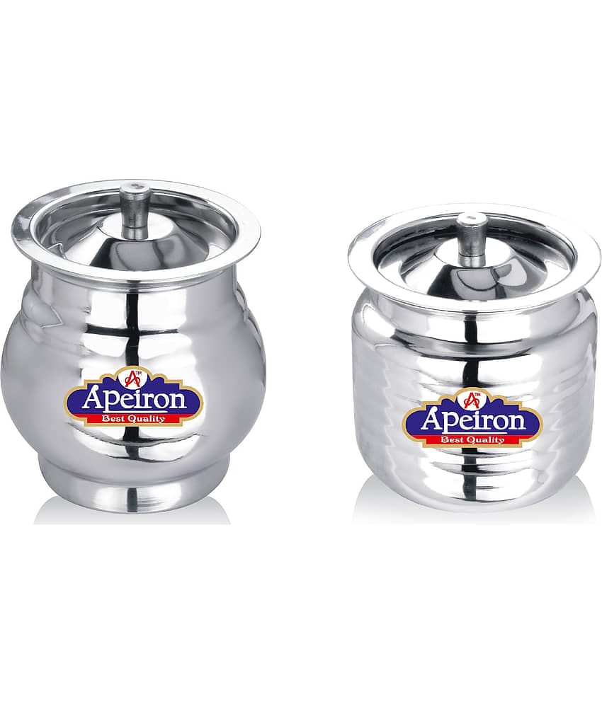 APEIRON GHEE POT Steel Food Container Set of 2 300 mL