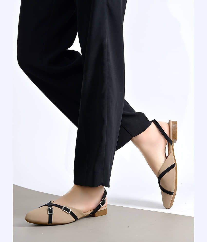 NZS Beige Women's Casual Ballerinas