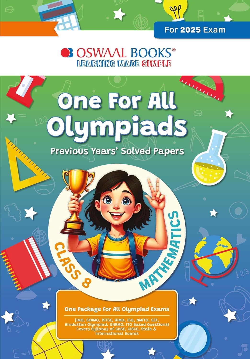 One For All Olympiads class 8 Mathmatics.Oswaal books For 2025 Exams. [Paperback] Arihant