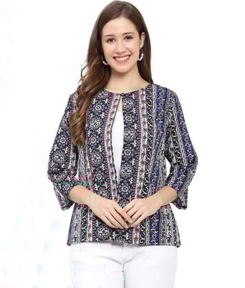 GALWIZ Crepe Shrugs - Blue Single