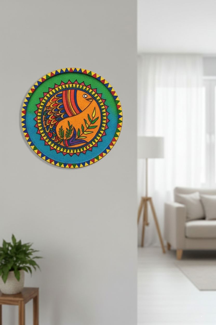 Dbeautify's DIY MDF Fish & Floral Mandala Wall Plate